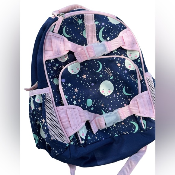 Pottery Barn Kids Solar System Back Pack pink blue planets moon stars girls bag - Picture 9 of 9
